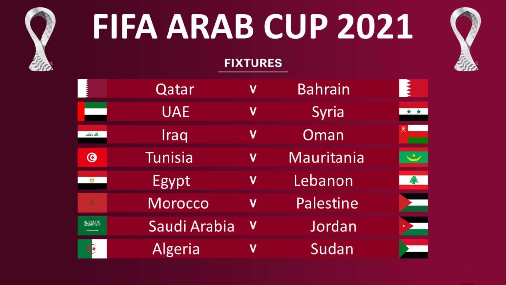 FIFA Arab Cup 2021 Schedule Fixtures Date Timing Venue Football32