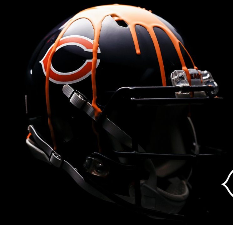 Bears unveil alternate orange helmet they'll wear for two games