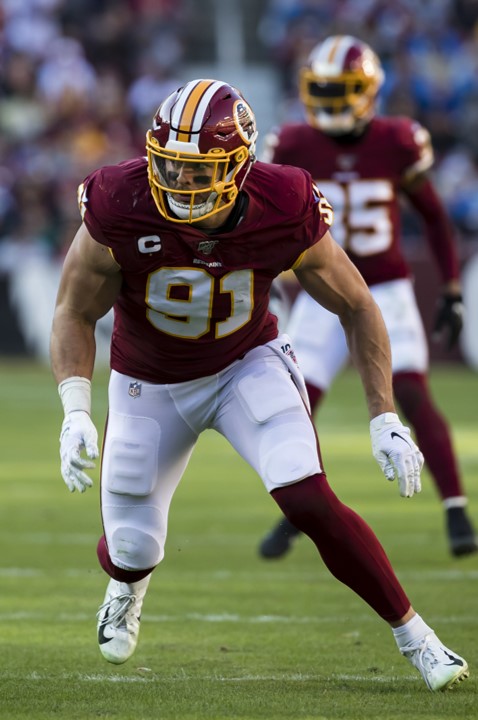 Philadelphia Eagles' Ryan Kerrigan (90) in action during an NFL football  game against the San Francisco 49ers, Sunday, Sept. 19, 2021, in  Philadelphia. (AP Photo/Rich Schultz Stock Photo - Alamy